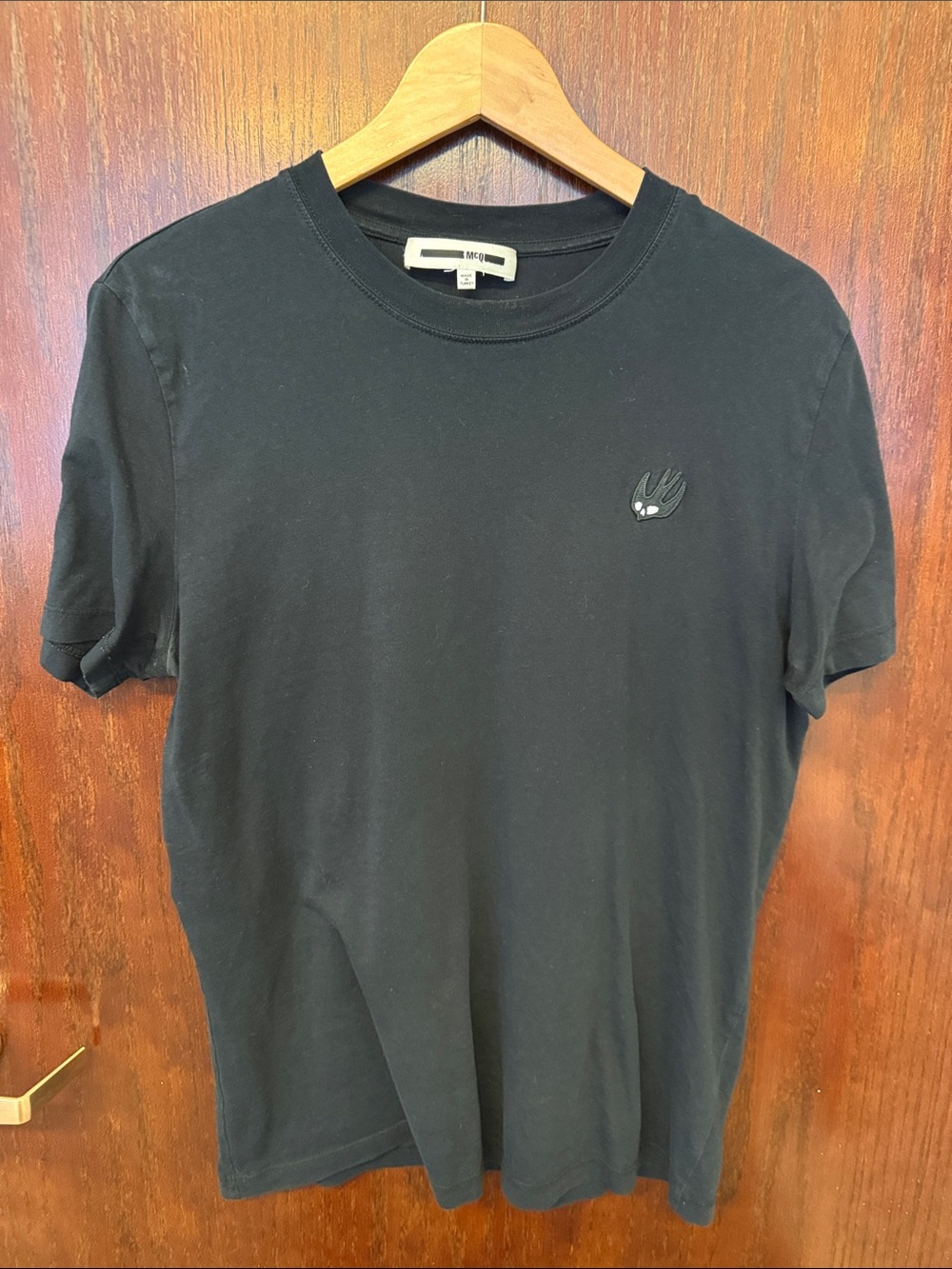 McQ by Alexander McQueen Black Short-Sleeve Logo Tee